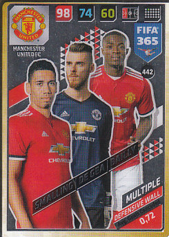Chris Smalling / David De Gea / Eric Bailly Manchester United 2018 FIFA 365 Defensive Wall #442